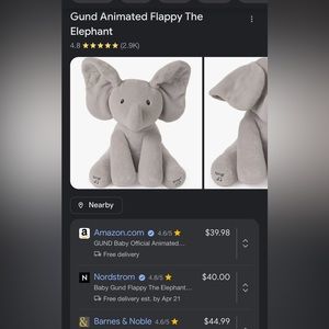 Baby Gund “Flappy the Elephant”